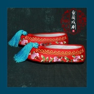 Opera Latte Colorful Shoes Embroidered Shoes Women Flat Thin-Soled Huadan Shoes Vietnam Opera Peking