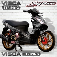 Stiker Striping Suzuki Skywave Full Body Variasi hayabusa