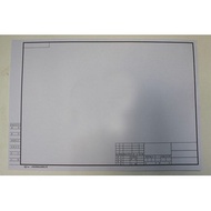 Frame Printing Frame Drawing White Drawing Paper A2 A3 Drawing Paper Engineering Frameed Mechanical 