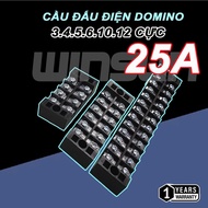 Domino electrical connector 25A, Terminal Control wire connector 3.4.5.6.10.12 phase 25A