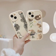 Casing Softcase Silicone Round Simple Cover Iphone 6 6S 7 Plus Xr Xs Max 11 12 13 14Plus R2227