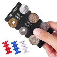 Portable Change Holder Compact Japanese Coin Organizer Wallet for Travel Space-saving Portable Coin Holder and Sorter