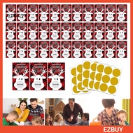 {ezbuy.my1}Merry Christmas Scratch Game Cards Holiday Reindeer Raffle Card for Groups Kids Adults Ch