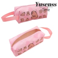 YUSENSS Pencil Cases, Cute Cartoon PU Capybara Pencil Bag, Gifts Large Capacity Stationery Box