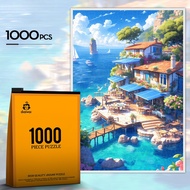 Coastal House 1000-piece puzzle set 75x50 cm, 1000-piece Jigsaw puzzle 1000 pieces