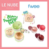 [FWEE] Lip & Cheek Blurry Pudding Pot (+ Gift Manggeurujin Bear Pudding Pot Pouch)
