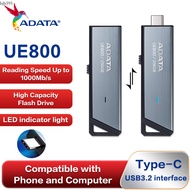 OTG Drives ADATA UE800 USB3.2 Type-C OTG Pen Max 1000Mb/s High Speed U Disk 128GB 256GB 512GB 1TB Fl