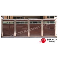 【PRE-ORDER MFG 10】14x5.5ft Main Folding Gate / Pintu Pagar / Stainless Steel 304 / Aluminium / Klang Valley / KL