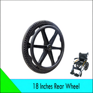 Hospital Wheelchair Solid and Rear Wheel -  6 Inches and 8 Inches (Solid), 14 Inches and 18 Inches (