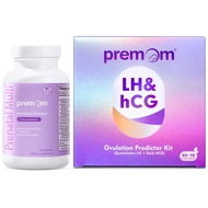 Premom Quantitative Ovulation Predictor Kit：40 Ovulation Tests + 10 Pregnancy Tests + Premom Multivi