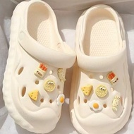 kasut raya perempuan sandal perempuan kasut perempuan sandal Hole Cut Lightweight PVC Slippers - Sum