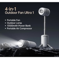 JisuLife Outdoor Fan Ultra1 13500mAh Rechargeable Turbo Jet Fan Handheld Ceiling Desk Fans