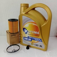 HYUNDAI TUCSON DIESEL , KIA SPORTAGE DIESEL 26350-2S000 OIL FILTER + KOYOMA 5W30 SEMI SYNTHETIC ENGI