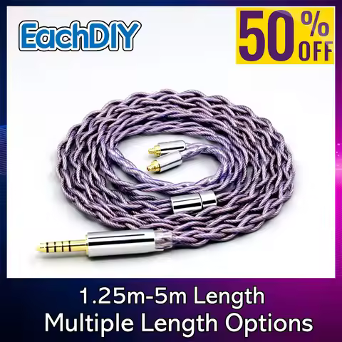 Type2 7N OCC Headphone 140 cores litz 1.8mm Earphone Cable For Onkyo IE-C1 C2 C3 IN-EAR MONITOR ES-F