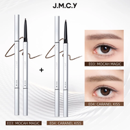 COD 【ซื้อ 1 แถม 1】JMCY ดินสอเขียนคิ้ว 2 หัว กันน้ำและติดทนนาน หัวเล็กพิเศษ 2-in-1 ดินสอเขียนคิ้ว/อาย