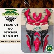 RAPIDO COVERSET Y16 V1 NO STICKER RED RM7/COVER KOSONG YAMAHA Y16 RAPIDO COVERSET FAIRING MOTOR COVE