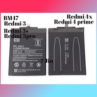 BATRE BATERAI XIAOMI REDMI 4X / 3 / 3S / 3 PRO BM47 ORIGINAL BATTERY