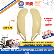 Cover body scoopy fi k16 tahun 2013 2014 2015 2016 cream krem set kanan atau kiri Original win tensi