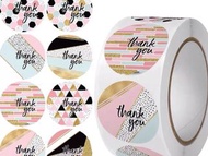 500個Thank you sticker （W款）