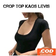 Crop top levis Women's Tops Korean style