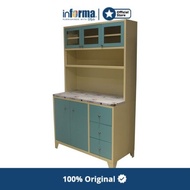 Informa - Kabinet Dapur - Lennox Kabinet Dapur Metal - Biru