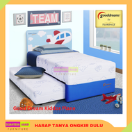 Florence Springbed Sorong Twin Good Dream Kiddos Plane 2in1 Tempat Tidur Anak