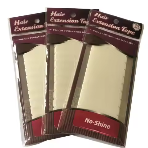 120 tabs/lots 10 sheets 0.8cm*4cm No shine white adhesive tape waterproof tape for tape hair extensi