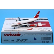XX40281 Alloy Collectible Plane Gift JC Wings 1:400 Swissair "Polished" Boeing B747-300 Diecast Airc