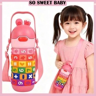 430ml Puzzle Kids Insulated Water Bottle 316 Stainless Steel Thermos Cup Botol Air Budak Sekolah
