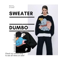 Baru Sweater Wanita Dumbo | Crewneck Zara Dumbo | Sweatshirt Wanita |