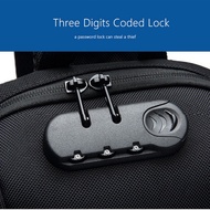 -OZUKO 9223 Men's Sling Bag Men's Sling Bag ANTITHEFT Men's Bag - Black