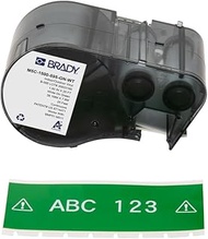 Brady Vinyl Label Tape for BMP51/BMP53/M511 Label Printer Self Adhesive White on Green 38.10mm (W) x