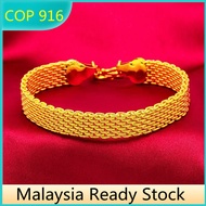 Gelang Tangan Pintal Emas Bangkok Siap Cop 916 Gold Bangle Pawnable Chain Gelang Tangan Lelaki Viral