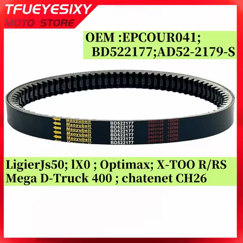 Drive Belt 904x30 For Bellier JADE B8 Ligier JS50 IXO Optimax X-TOO Rs Mega D-Truck 400/EPCOUR041 BD