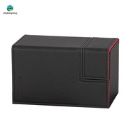 TCG Card Box with 100+ Capacity Deck Case Featuring  Card/Dice Trays Top Side-Loading Game Cards Sto