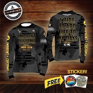 FULL SUBLIMATION IMPRINT CUSTOMS - Black Camo Riding Jersey 3D Cycling Jersey Sportswear Long Sleeve