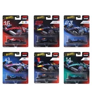 Hot Wheels Ferrari 16 Charles - 44 Lewis Hamilton - Mercedes 12 Kimi - Racing Bull - Aston Martin - 