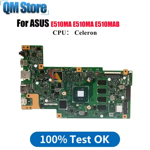 E510MA Laptop Motherboard For ASUS EeeBook E510MAB E510MA E410M Notebook Mainboard With Celeron CPU 