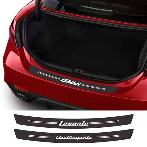 For Maserati Ghibli Levante MC20 Quattroporte Auto Decor Accessories Car Rear Bumper Guard Plate Tru