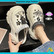 Balance IMPORT Women's Bangkok Sandals Baim Clog GIRLS Jibbitz Trendy 8888-R1Import