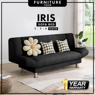 ⭐FREE SHIPPING⭐ F&amp;F : IRIS 2 &amp; 3 Seater Durable Foldable 2 in 1 Sofa Bed [1 YEAR WARRANTY]