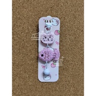 ~Gloria丽璇手作~(成品)手工毛线钩针编织小猫咪小鱼钥匙扣,包包、手机挂件礼物。