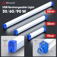 Mitsushi 30W/60W/90W Rechargeable LED LIGHT TUBE portable With USB LED Outdoor Emergency Light
