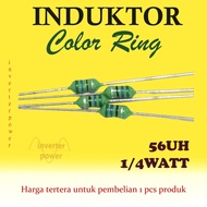 Color Inductor 1/ 4 watt 56uh Inductor color ring 56uH