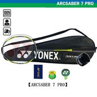 YONEX ARCSABER 7 PRO Badminton Racket Single 100% Carbon Racket With String 26-30LBS with B