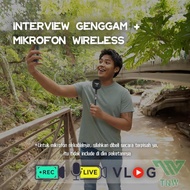 TNW Microphone Interview Handle Interview GO Handheld Adapter untuk