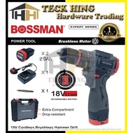 BOSSMAN 18V Brushless Mini Lightweight Cordless Driver Drill Set BBD18V