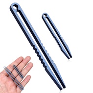 2 Pack Mini Titanium Tweezers, Portable Titanium Tweezers, Travel EDC Tweezers, Alloy Tweezers, Surv