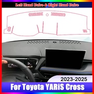 For Toyota YARiS Cross 2023 2024 2025 Car Dashboard Cover Mat Sun Shade Pad Accessories