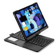 全城熱賣 - 360度旋轉藍牙鍵盤帶背光適用於iPad Air 11 2024 / Air 5 / Air 4 10.9 / Pro 11 2022 2021 2020 2018（黑色）